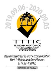 Trinidad & Tobago Tourism Industry Certified